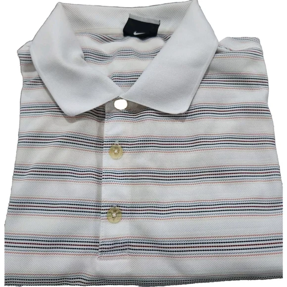 Nike Golf Dri-Fit Mens Polo Shirt Short Sleeves XL Multicolor Activewear - Picture 1 of 7